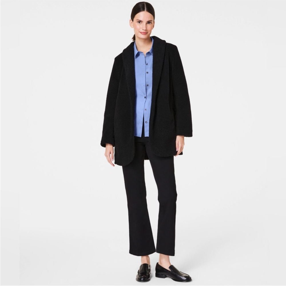 NWT Spanx Fleece Shawl Jacket Size Medium